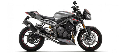 Escape ARROW Veloce homologado en aluminio negro para TRIUMPH STREET TRIPLE 765 / R / RS 20-22 - vista 3
