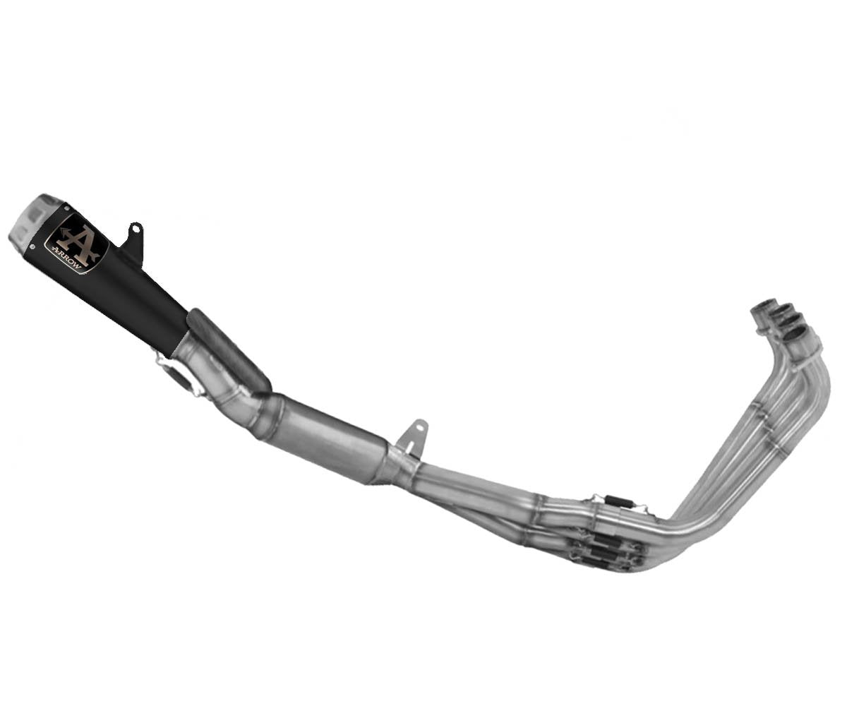 Escape completo ARROW PRO-Race no homologado en nicromo negro con colectores en acero inoxidable para HONDA CB / CBR 650 R 24-26 - vista 1