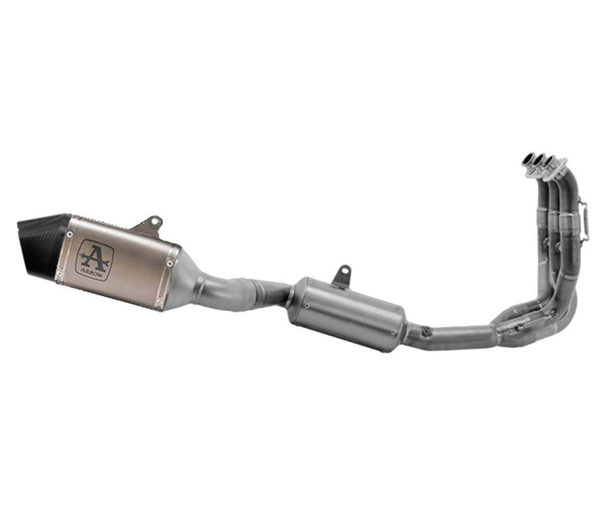 Escape completo ARROW Veloce homologado en titanio con colectores en acero inoxidable para TRIUMPH DAYTONA 660 24-26 - vista 1