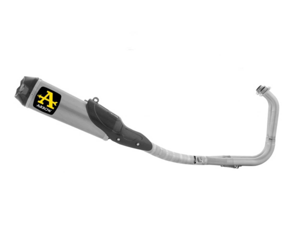 Escape completo ARROW Works no homologado en collect. inox para KAWASAKI Z 400 2023 | NINJA 400 2023 - vista 1