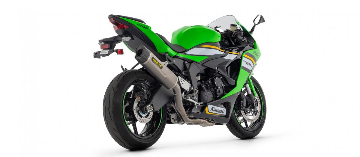 Escape completo ARROW Pista no homologado en titanio con colectores en acero inoxidable para KAWASAKI ZX-6R / 636 24-26 - vista 2