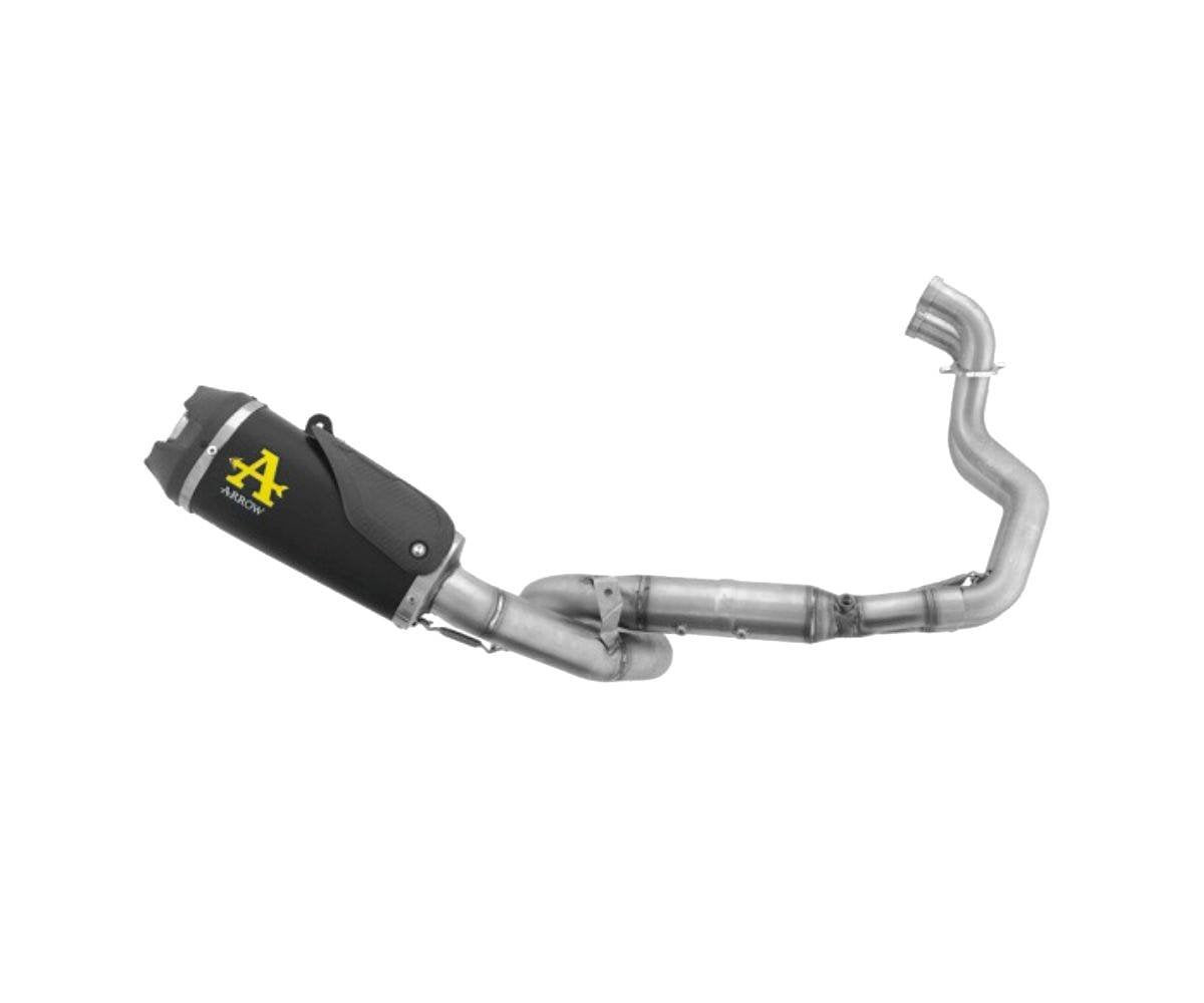 Escape completo ARROW Works homologado en nicromo negro con colectores en acero inoxidable para SUZUKI GSX-8R 23-26 | GSX-8T 25-26 | GSX-8TT 25-26 | GSX-8S 23-25 - vista 1