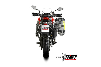 Escape homologado Mivv Speed Edge en Acero negro para QJ Motor SRT 800 / X 2024