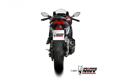 Escape completo homologado Mivv SR-1 en Acero negro para Aprilia RS 457 24-26