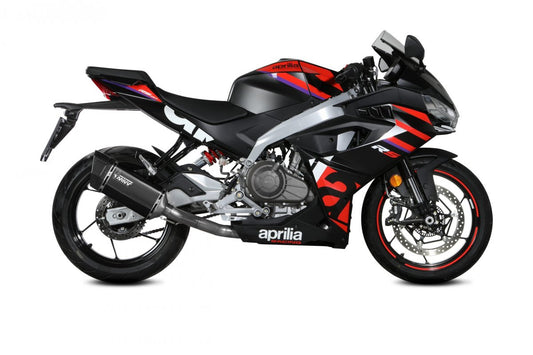 Escape completo homologado Mivv SR-1 en Acero negro para Aprilia RS 457 24-26