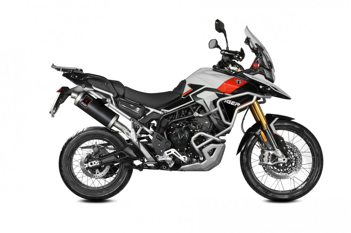 Escape homologado Mivv Dakar en Acero negro para Triumph Tiger 900 / GT / PRO 24-26