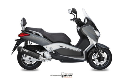 Escape  completo NO homologado Mivv Stronger Black Acero negro para Yamaha X-MAX 125 06-16