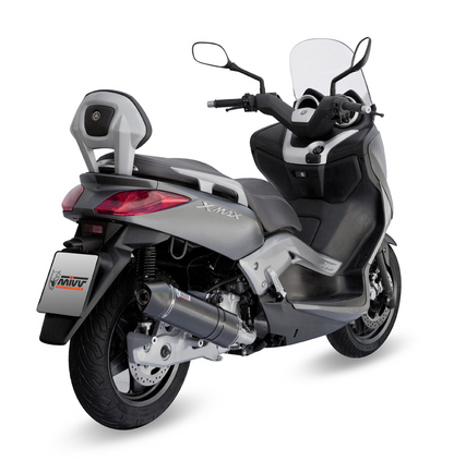 Escape  completo NO homologado Mivv Stronger Black Acero negro para Yamaha X-MAX 125 06-16