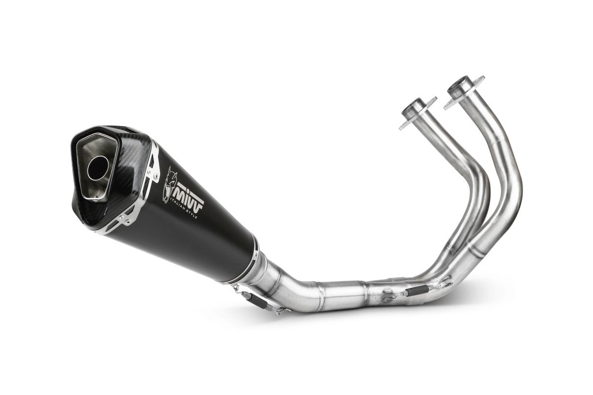 Escape completo homologado Mivv Delta Race en Acero negro para Kawasaki Z 650 17-23 | Ninja 650 17-23