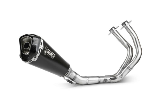 Escape completo homologado Mivv Delta Race en Acero negro para Kawasaki Z 650 17-23 | Ninja 650 17-23