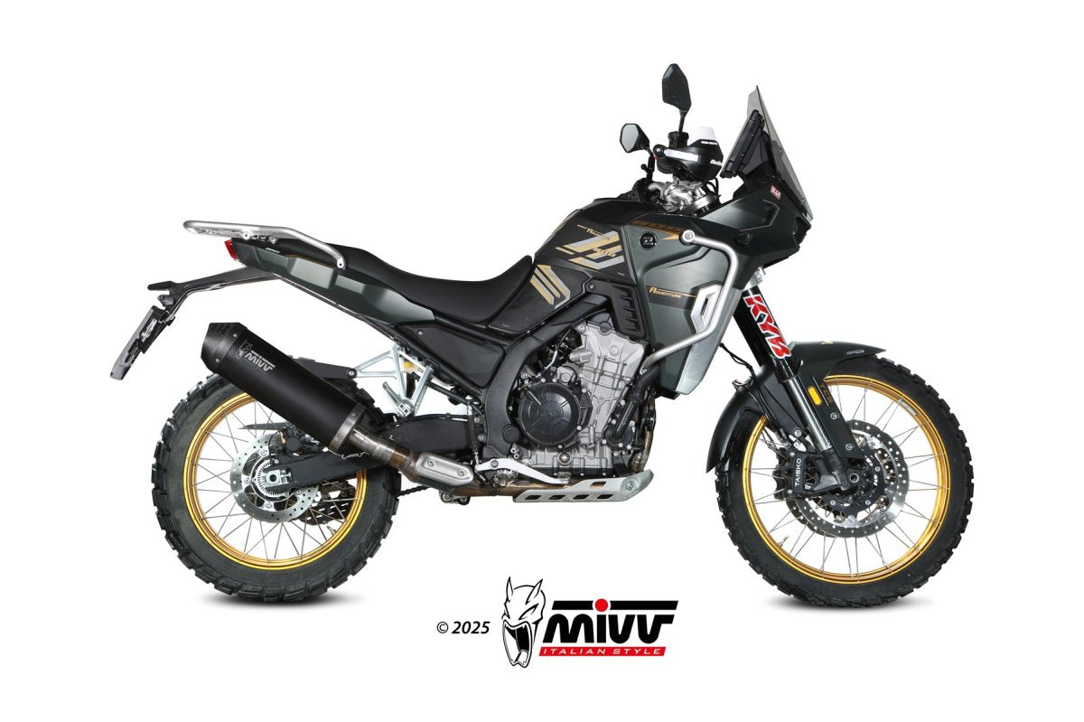 Escape Mivv OVAL Kove 800X Pro/GT/Rally - vista 3