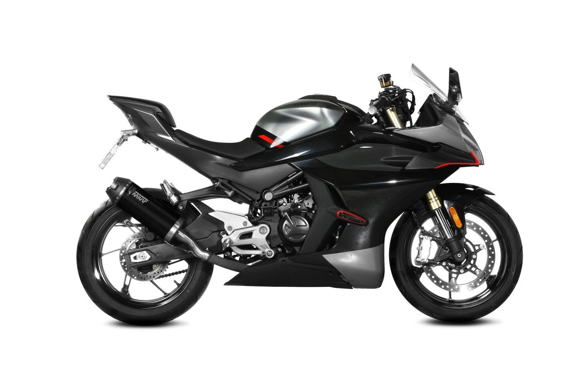Escape homologado Mivv AK-1 en Acero negro para CF Moto 450 SR - vista 1