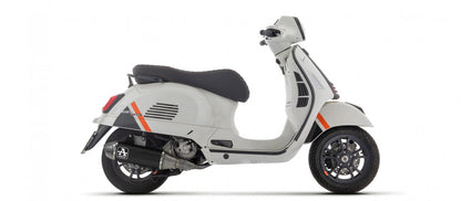 Escape completo ARROW Urban no homologado en aluminio negro con colectores en and steel link pipecon punta en acero inoxidable para PIAGGIO VESPA GTS 310 / SUPER / SUPER SPORT 25-26 - vista 2