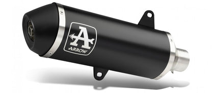 Escape completo ARROW Urban no homologado en aluminio negro con colectores en and steel link pipecon punta en acero inoxidable para PIAGGIO VESPA GTS 310 / SUPER / SUPER SPORT 25-26 - vista 1