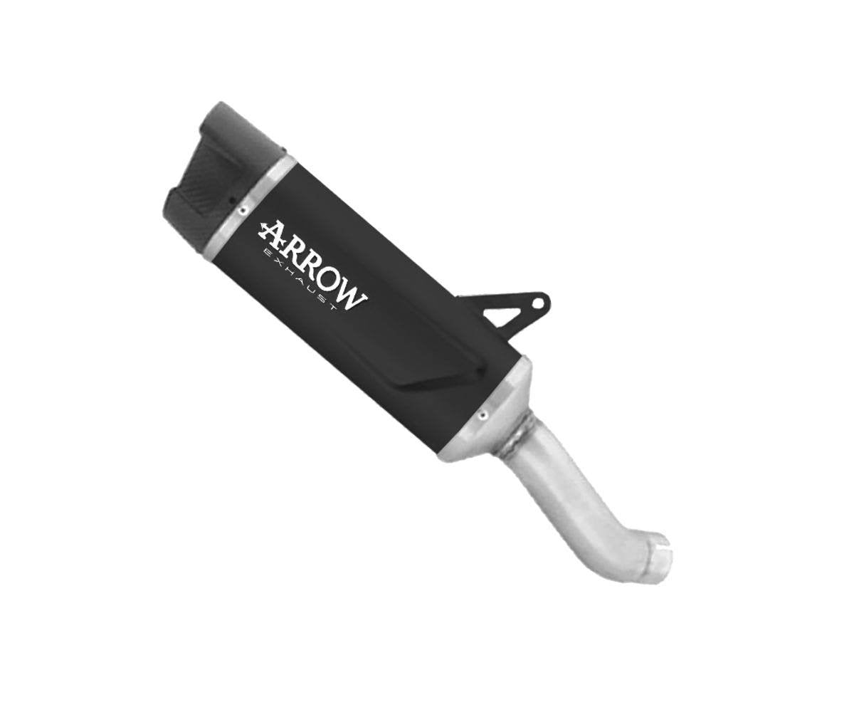 Escape ARROW Indy Race homologado en aluminio negro para KAWASAKI Z 900 FULL 25-26 - vista 1