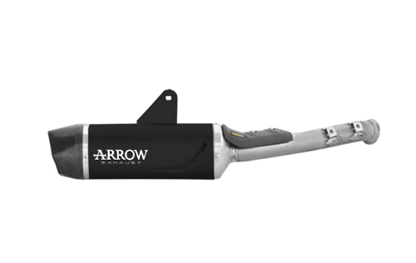 Escape ARROW Indy Race homologado en aluminio negro para CF MOTO 800 MT X 25-26 | 1000 MT X 2026 - vista 1