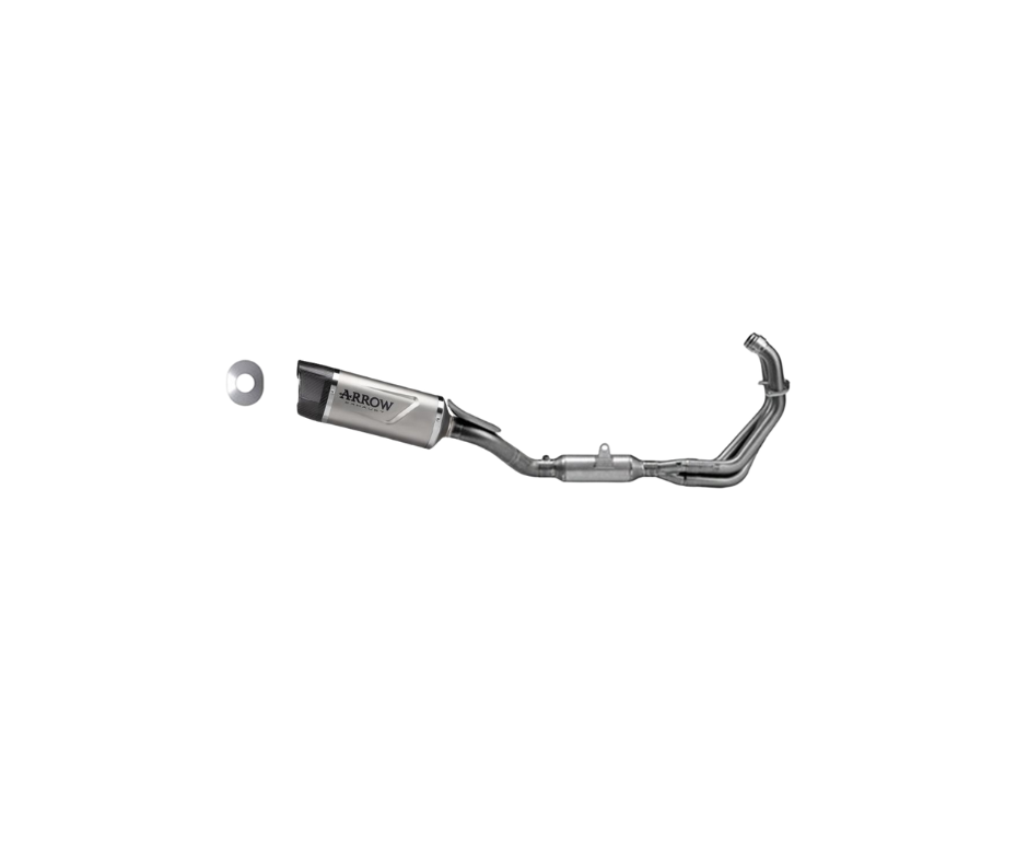 Escape completo ARROW Indy Race no homologado en titanio con colectores en acero inoxidable para YAMAHA TRACER 9 / 900 / GT 25-26 - vista 1