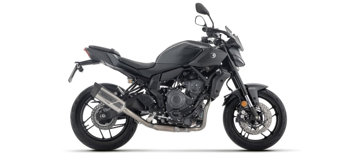 Escape completo ARROW Indy Race no homologado en titanio con colectores en acero inoxidable para YAMAHA MT 07 25-26 - vista 3