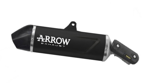 Escape ARROW Indy Race homologado en aluminio negro para APRILIA TUAREG 660 22-26 - vista 1