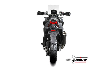 Escape homologado Mivv OVAL en Acero negro para SYM Adxtg 400 25-26