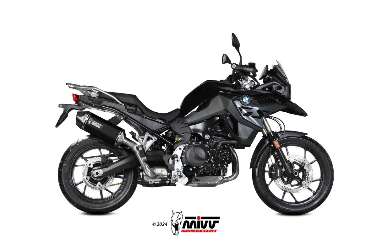 Escape homologado Mivv Speed Edge en Acero negro para BMW F 800 GS 24-26 | F 800 GS Adventure 24-26