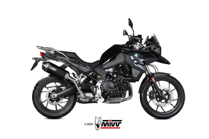 Escape homologado Mivv Speed Edge en Acero negro para BMW F 800 GS 24-26 | F 800 GS Adventure 24-26