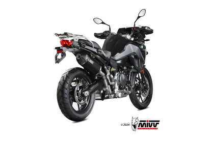 Escape homologado Mivv Speed Edge en Acero negro para BMW F 800 GS 24-26 | F 800 GS Adventure 24-26