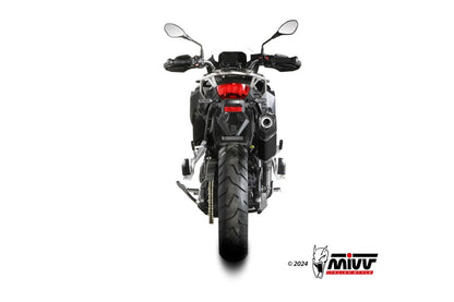 Escape homologado Mivv Speed Edge en Acero negro para BMW F 800 GS 24-26 | F 800 GS Adventure 24-26