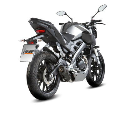 Escape completo homologado Mivv Suono en Acero negro para Yamaha YZF-R 125 14-18 | MT 125 15-19