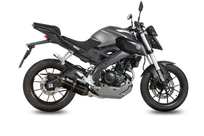 Escape completo homologado Mivv Suono en Acero negro para Yamaha YZF-R 125 14-18 | MT 125 15-19