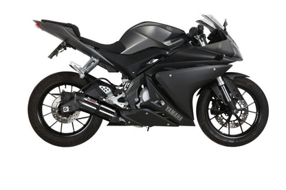 Escape completo homologado Mivv Suono en Acero negro para Yamaha YZF-R 125 14-18 | MT 125 15-19