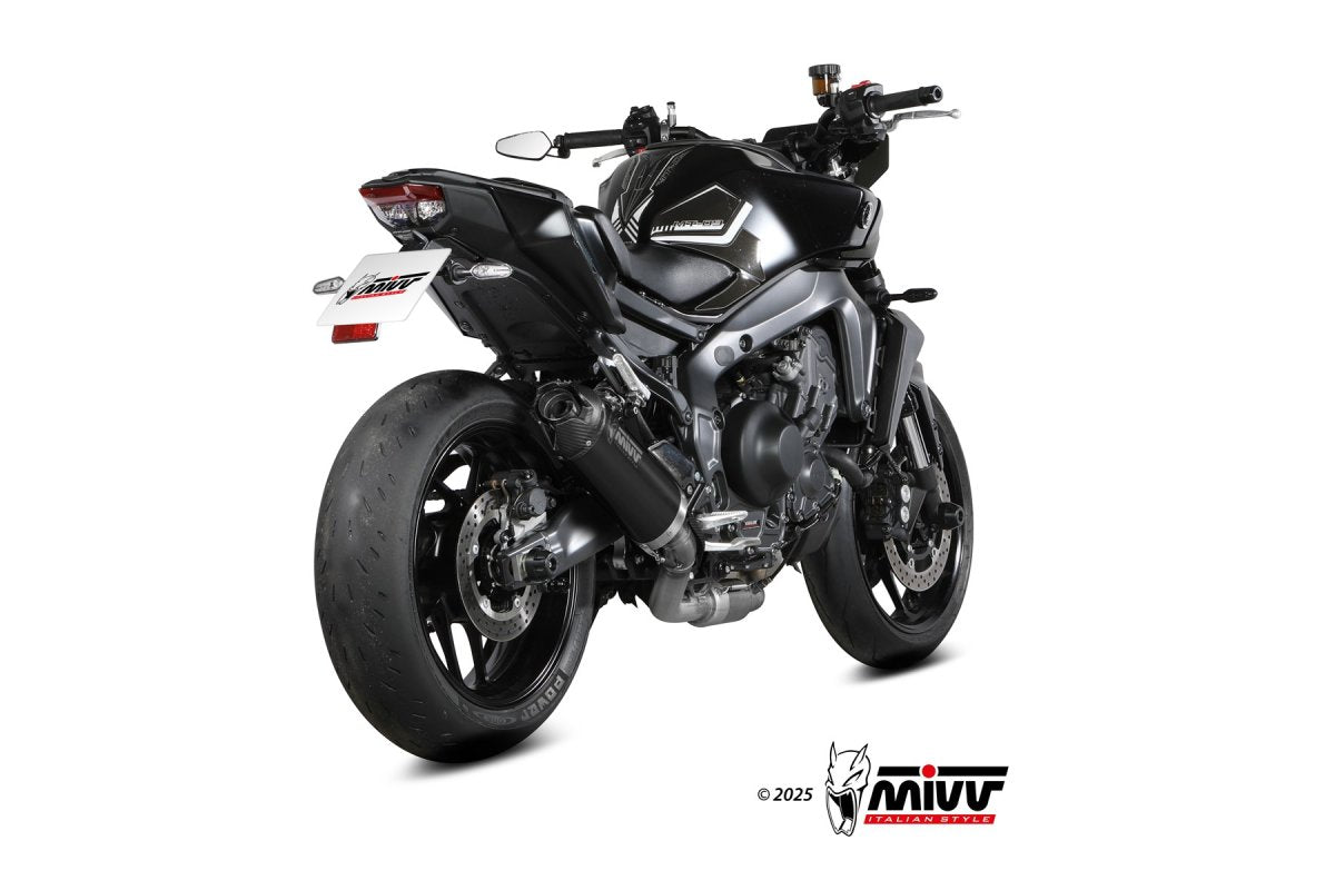 Escape completo homologado Mivv AK-1 en Acero negro para Yamaha YZF R9 25-26 | MT 09 24-26