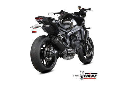 Escape completo homologado Mivv AK-1 en Acero negro para Yamaha YZF R9 25-26 | MT 09 24-26