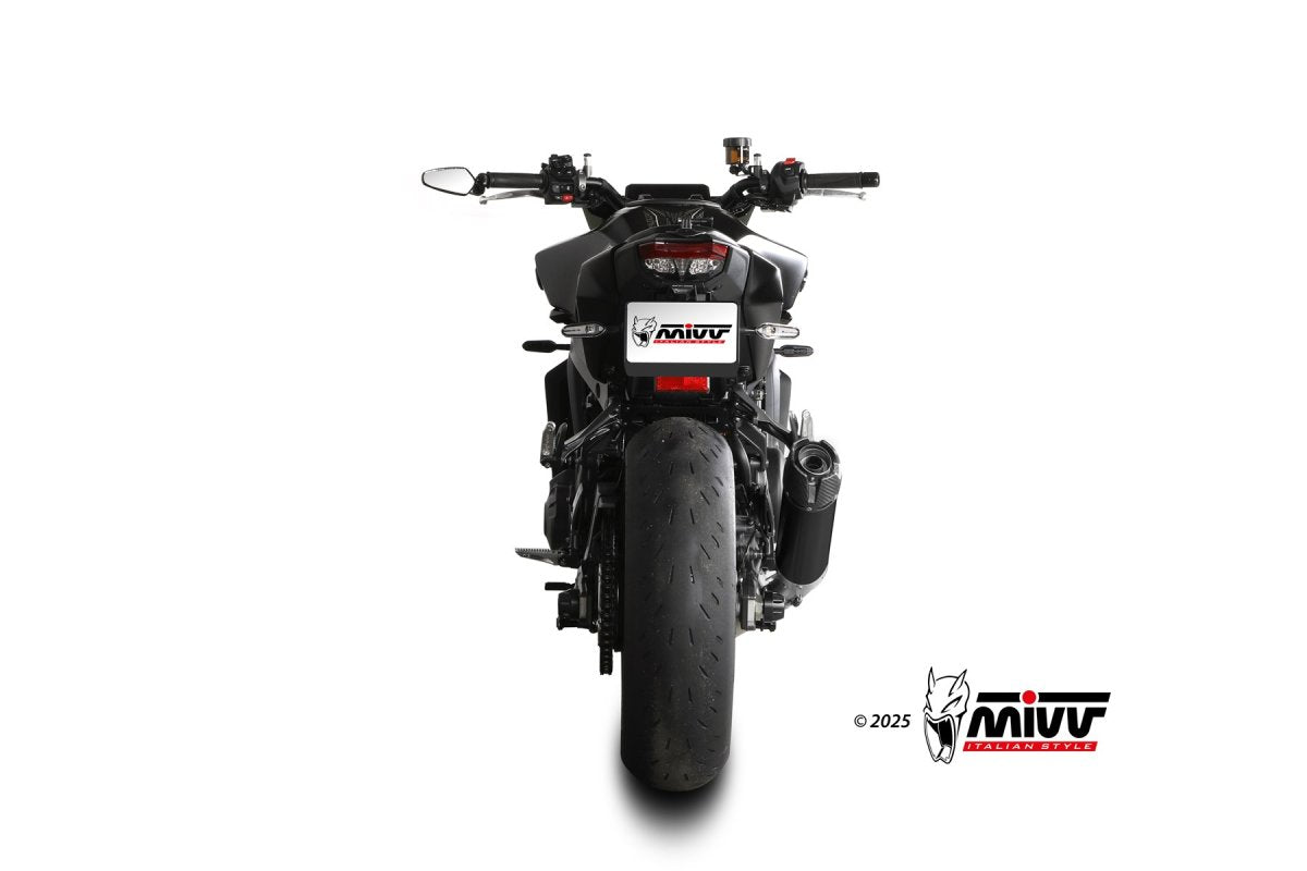 Escape completo homologado Mivv AK-1 en Acero negro para Yamaha YZF R9 25-26 | MT 09 24-26