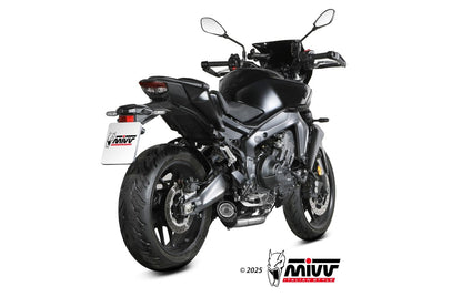 Escape completo no homologado Mivv X-M5 en Acero negro para Yamaha MT 09 24-26 | YZF R9 25-26 | XSR 900 22-26