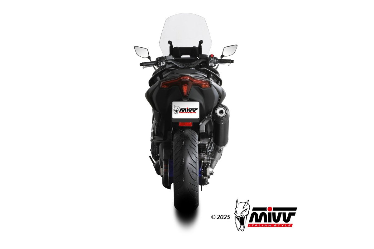 Escape completo homologado Mivv OVAL en Acero negro para Yamaha T-MAX 560 25-26