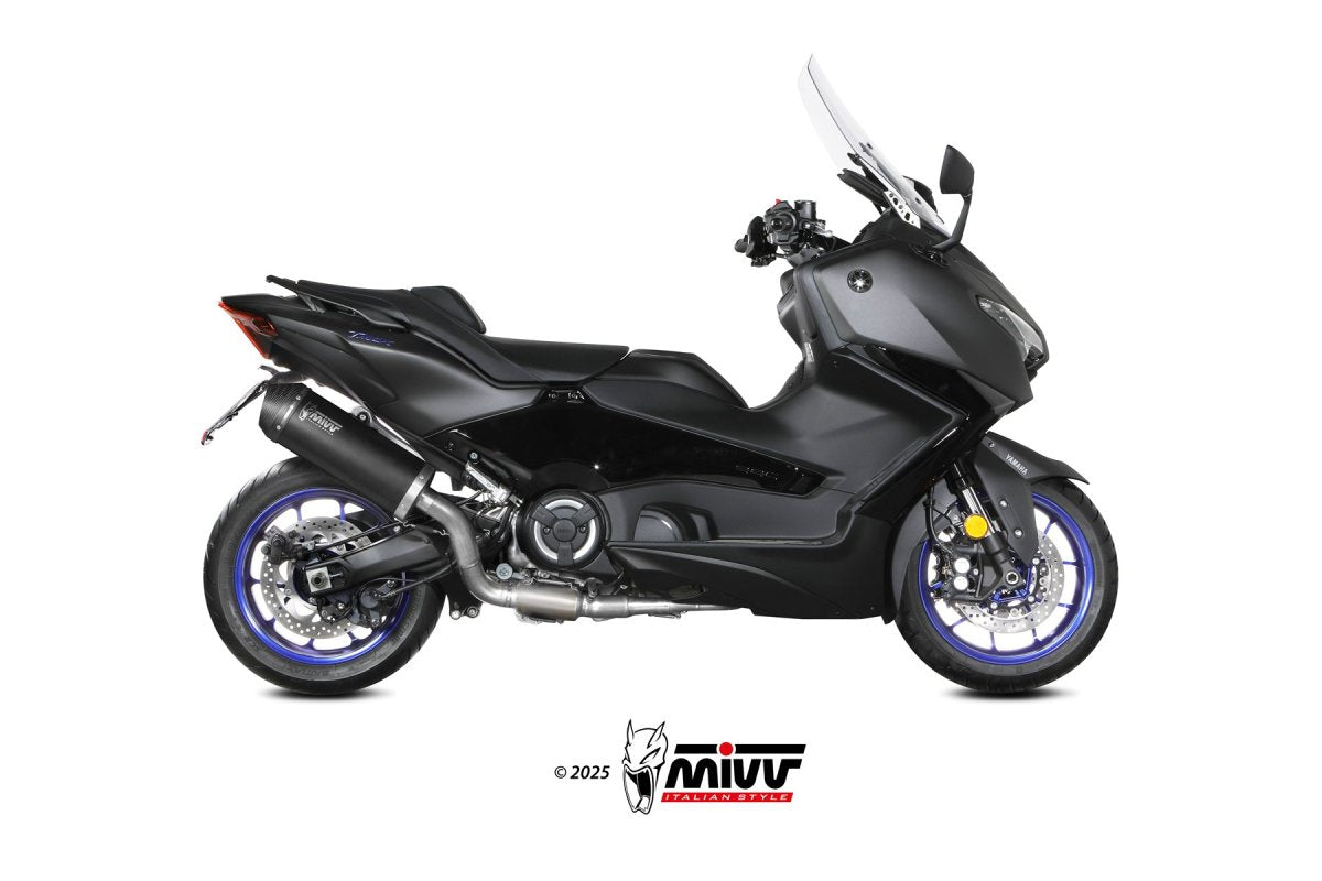 Escape completo homologado Mivv OVAL en Acero negro para Yamaha T-MAX 560 25-26
