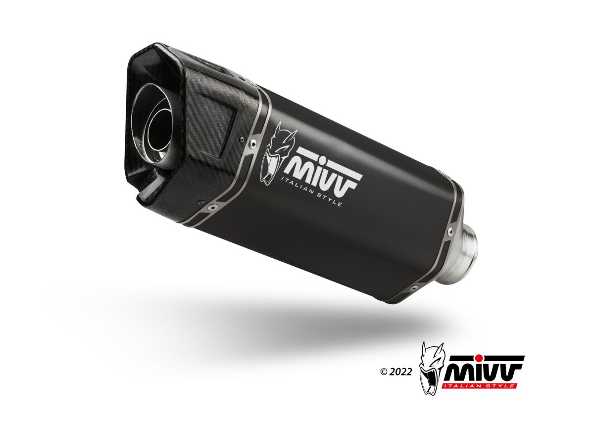 Escape completo homologado Mivv SR-1 en Acero negro para Yamaha T-MAX 560 25-26