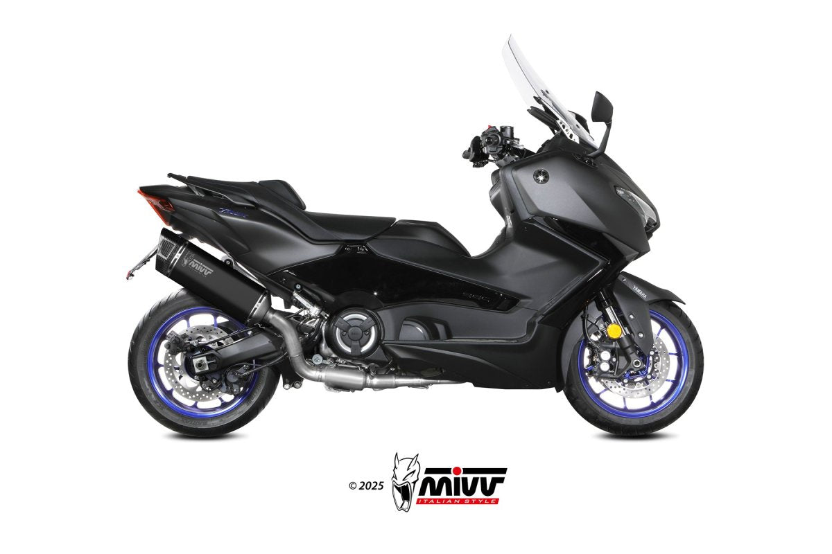 Escape completo homologado Mivv SR-1 en Acero negro para Yamaha T-MAX 560 25-26