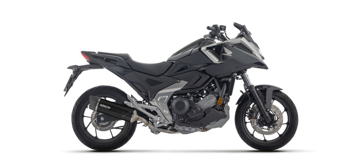 Escape ARROW Indy Race homologado en aluminio negro para HONDA NC 750 X 25-26 - vista 2