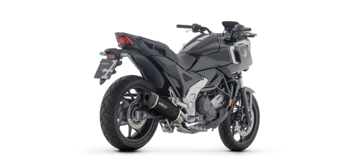 Escape ARROW Indy Race homologado en aluminio negro para HONDA NC 750 X 25-26 - vista 3