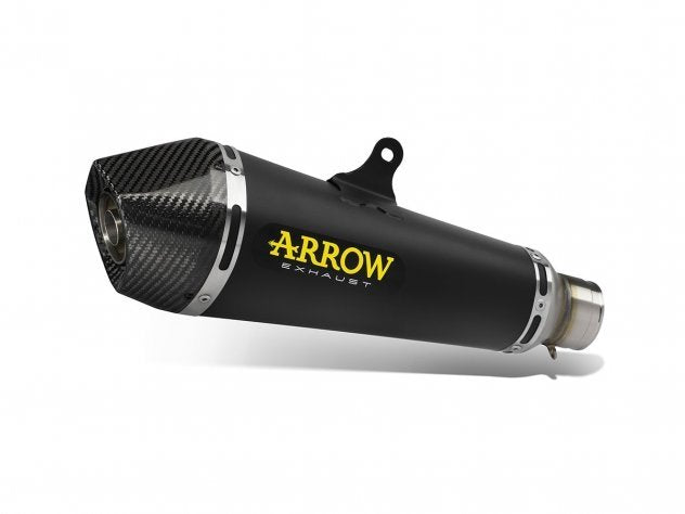 Escape completo ARROW X-Kone no homologado en aluminio negro con colectores en stainless steel link pipe para KAWASAKI VERSYS 650 25-26 - vista 1