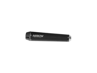 Escape ARROW Rebel homologado en aluminio negro con tapa en carbono para KAWASAKI VULCAN 650 S 25-26 - vista 1