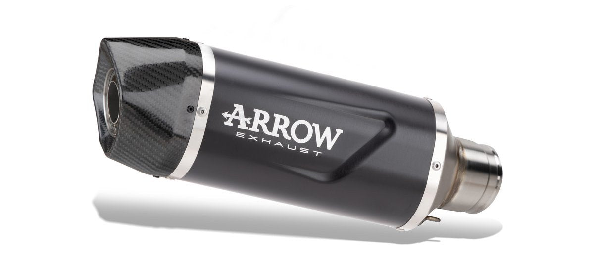 Escape ARROW Indy Race homologado en aluminio negro para HONDA FORZA 750 21-26 - vista 1