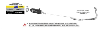Colectores ARROW no homologados en acero inoxidable para SUZUKI DL 800 V-STROM 23-26 - vista 2