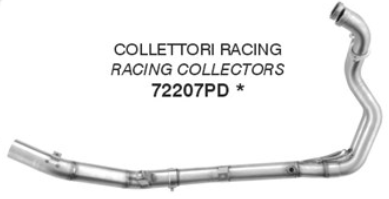 Colectores ARROW no homologados en acero inoxidable para SUZUKI DL 800 V-STROM 23-26 - vista 1