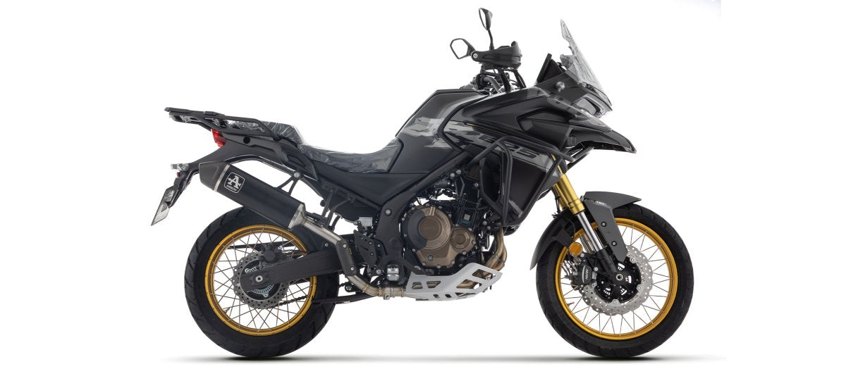 Escape ARROW Indy Race homologado en aluminio negro para VOGE 625 DSX 25-26 - vista 1