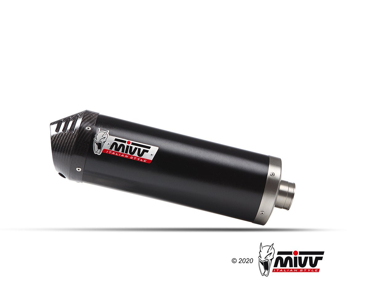 Escape completo homologado Mivv OVAL en Acero negro para Yamaha T-MAX 560 25-26