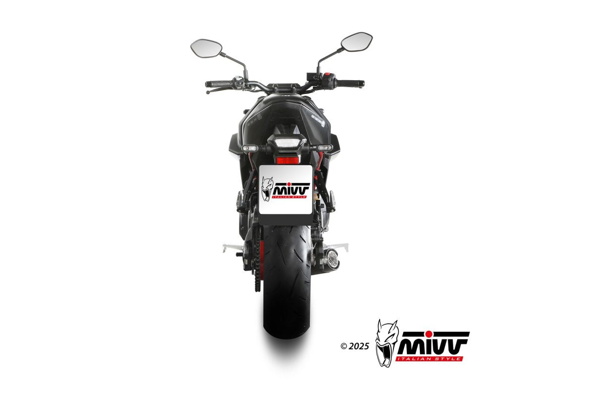 Escape completo no homologado Mivv X-M5 en Acero negro para Suzuki GSX-8S 25-26 | GSX-8TT 25-26 | GSX-8T 25-26 | GSX-8R 25-26
