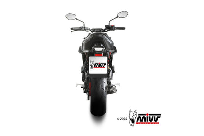 Escape completo no homologado Mivv X-M5 en Acero negro para Suzuki GSX-8S 25-26 | GSX-8TT 25-26 | GSX-8T 25-26 | GSX-8R 25-26